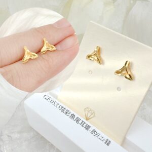 炫彩魚尾耳環