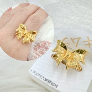 中款大蝴蝶結戒