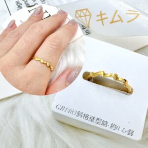 斜格造型戒
