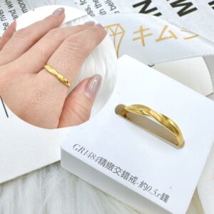 精緻交錯戒