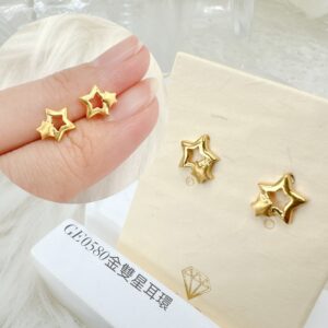 金雙星耳環