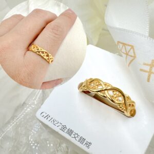 金織交錯戒
