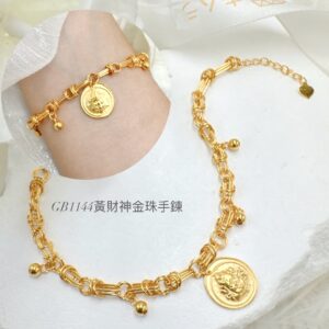 黃財神金珠手鍊