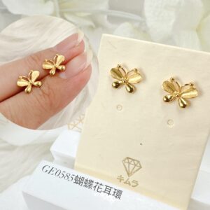 蝴蝶花耳環