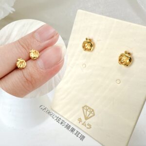炫彩蘋果耳環