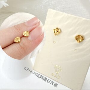 炫彩鑽石耳環