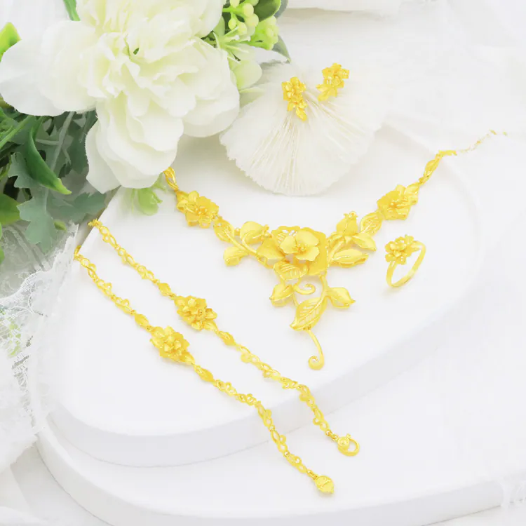 蝶戀花系列黃金結婚飾品｜象徵幸福與愛情的婚禮金飾