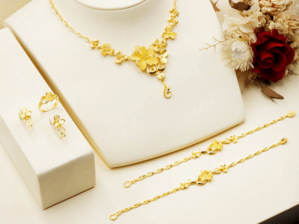 實心金飾工法示意圖｜黃金手鍊與結婚金飾樣式