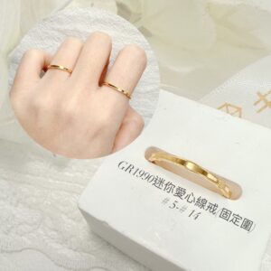 迷你愛心線戒(固定圍)