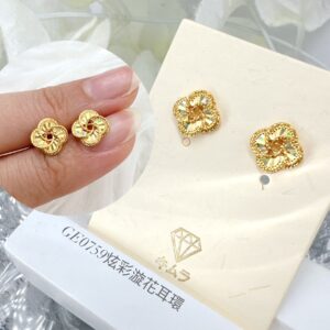炫彩漩花耳環