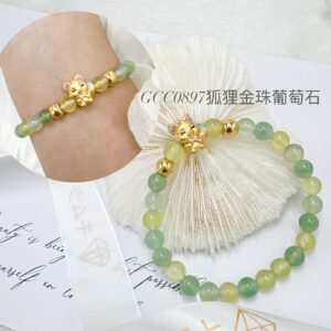 狐狸金珠葡萄石